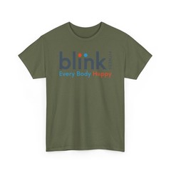 Blink Fitness T-Shirt Defunct Gym Chain Every Body Happy Workout Tee