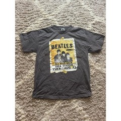 The Beatles Shea Stadium Concert Poster T-Shirt Gray 2008 Apple Corps Mens L