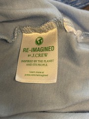 J.Crew Slim-Washed Men’s Slim Fit Short Sleeve Crew Neck Pocket T-Shirt Blue M
