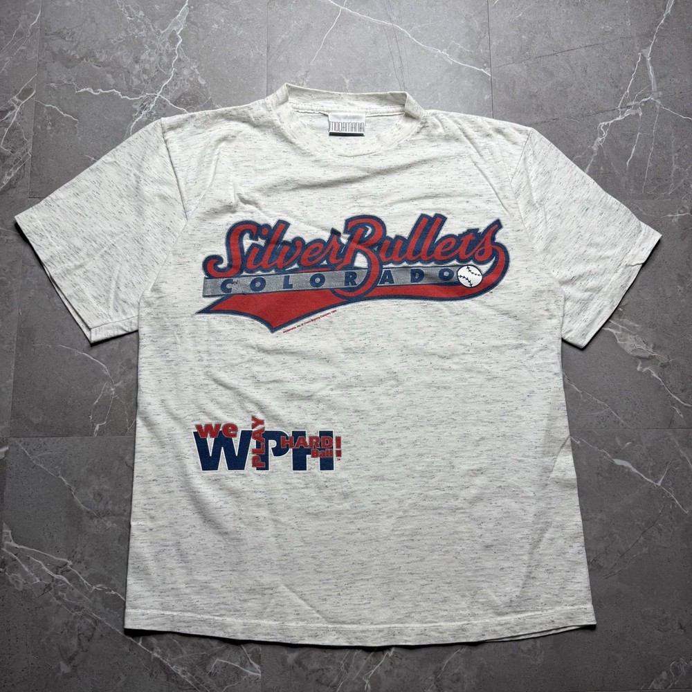 Vintage 90s Colorado Silver Bullets Female Baseball T-Shirt Adult Large