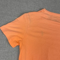 Polo Ralph Lauren Shirt Mens L Orange Crewneck Tagless Logo Tee Cotton Jersey