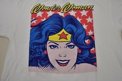 DC Comics Mens Wonder Woman Retro Desgin White Shirt New L, XL