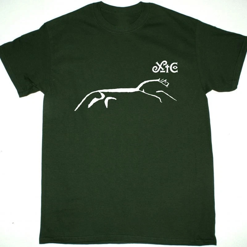 XTC ENGLISH SETTLEMENT Short Sleeve Cotton Green All Size T-Shirt