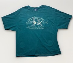 Vintage Polo Ralph Lauren Sportsman Duck Hunting T Shirt XL USA Made 90s Green