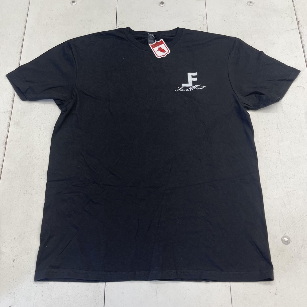 Lane Frost Shirt Mens Large Black Legend Lives Forever Graphic Tee Rodeo Bull
