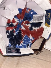 POLO Ralph Lauren NATIONAL TEAM USA TIE-DYE CHINO BALL CAP Leather Strap