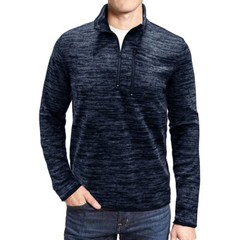 Zonbailon men’s t-shirt solid color quick dry 1 / 4 zipper outdoor long sleeve