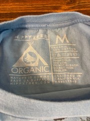 HippyTree Organic Cotton T-Shirt Mens Medium Blue Tree Forest Graphic Nature Tee