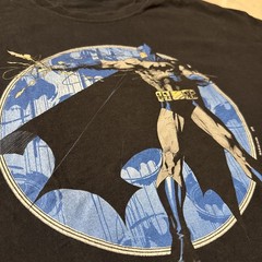 Batman Bruce Wayne Black Graphic T-Shirt DC Comics Graphitti Justice League L
