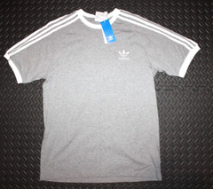NEW MENS ADIDAS ORIGINALS CALIFORNIA TREFOIL TEE SHIRT ~SIZE 2XL #IA4848 GRAY