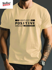 Soild Color Letter Print Short Sleeve Clothing Oversized Breathable Daily T-Shir