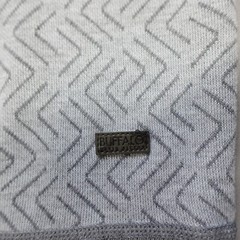 Buffalo by David Bitton Wiley Crew Neck S/S Shirt Grey Combo Geometric Size M