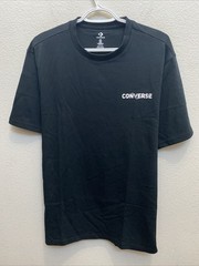 NEW Converse Large Black Crew Neck T-Shirt NWT Logo Tee $35