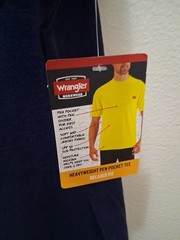 Mens Size 2X 50-52 Wrangler Heavyweight Pen Pocket Tshirt Top NWT