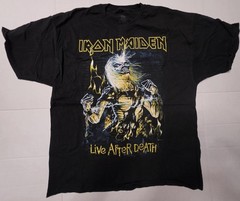 Iron Maiden Eddie Live After Death Album Cover T-shirt 2XL Hanes Comfortsoft