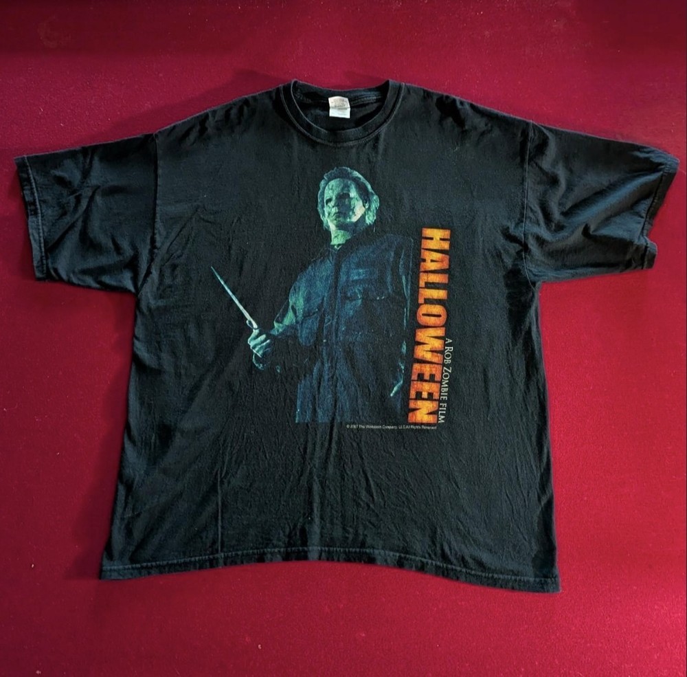 2007 HALLOWEEN Movie Promo Tee Rob Zombie Michael Myers Size XXL
