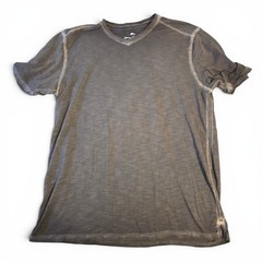 Tommy Bahama Men’s Grey V-Neck Shirt 100% Pima Cotton Vintage Wash Size L