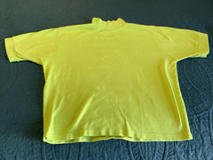 VINTAGE 90’S LIME GREEN SHIRT, HIGH NECK, SAN FRANCSICO CITY STREETS L
