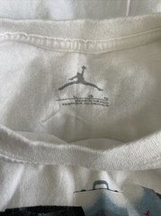 Air Jordan Retro Shoe History T-Shirt Nike Large 2006 White MICHAEL JORDAN RARE