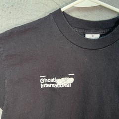 Ghostly + Astro Boy Mens Medium Black Graphic T Shirt Made In USA 100% Cotton