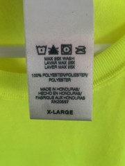 Dickies Shirt Mens XL Yellow High Visibility 3M Scotchlite Long Sleeve Safety