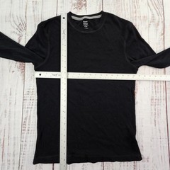 Old Navy Soft-Washed Black Long Sleeve Tri-Blend Thermal T-Shirt Men’s M