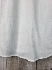 Andover Indians White and Red Raglan Long Sleeve Baseball Tee. Medium.