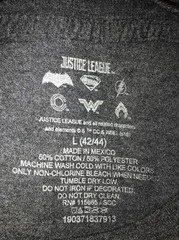 Justice League Varied Faces Gray Short Sleeve T Shirt
