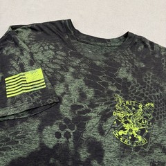 Affliction Chris Kyle American Sniper Shirt 3XL Green Camo Warrior Eagle Skull