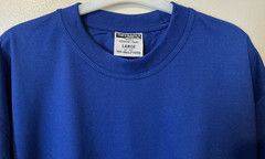 Tuffsafe T200 200gsm T-Shirt Short Sleeve Crew Large Tee 42-44″ NEW Royal Blue