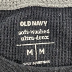 Old Navy Soft-Washed Black Long Sleeve Tri-Blend Thermal T-Shirt Men’s M