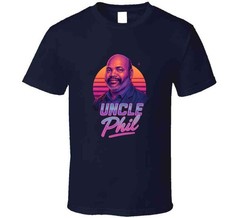 Uncle Phil Fresh Prince Of Belair Retro 80’s Neon Portrait Tv T Shirt