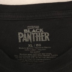 Marvel Black Panther Graphic Short Sleeve Casual Shirt Mens Size XL Black