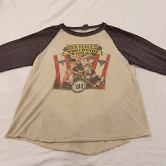Vintage 1981 Van Halen World Wide Tour Band Tee Shirt Size MEDIUM