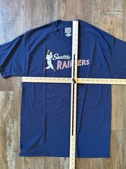 Ebbets Field Flannels Seattle Rainiers T-Shirt Navy Mens Medium