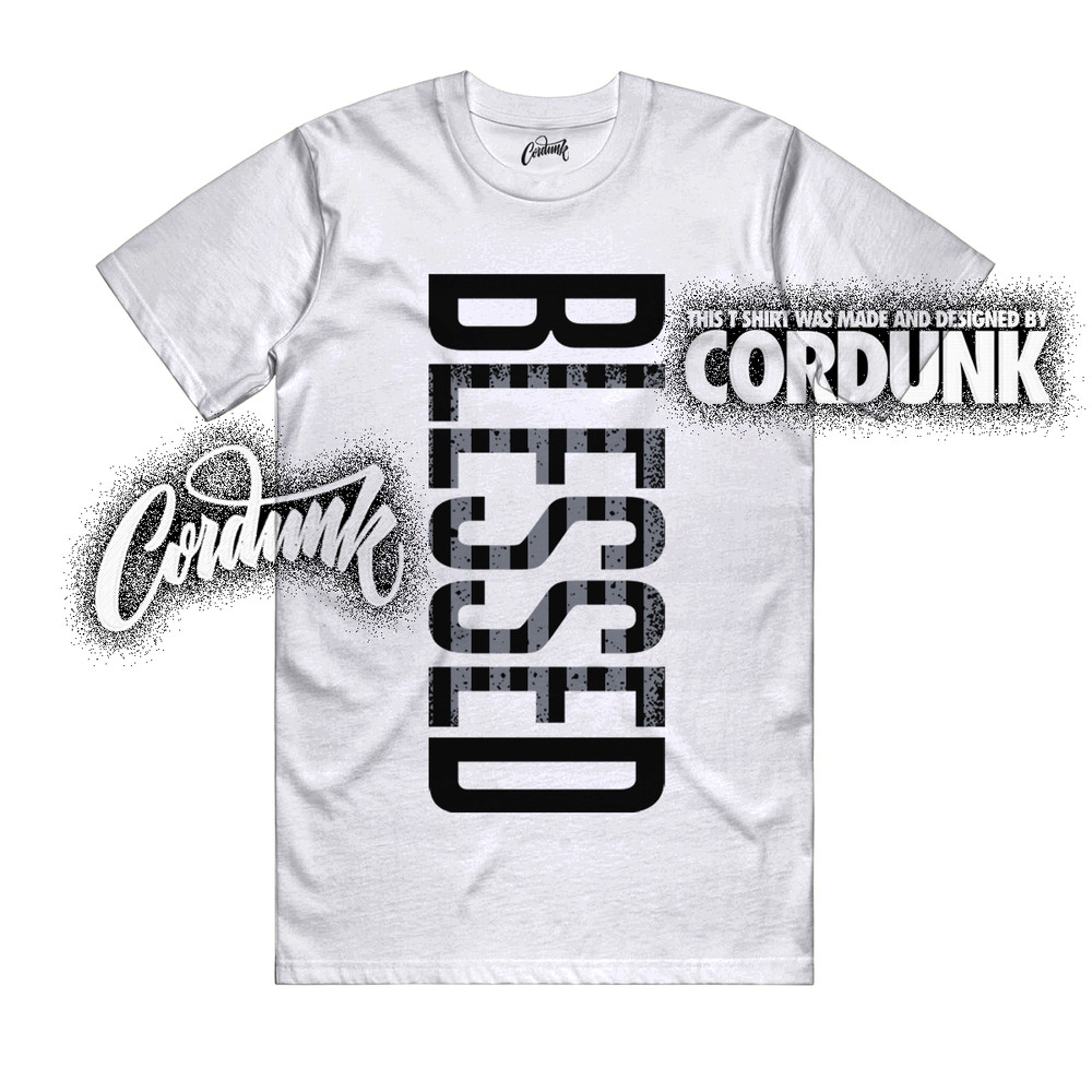 10 OG Steel White Black Light Steel Grey T Shirt Match VERTBLS