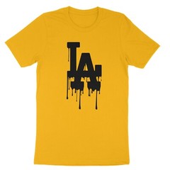 LA Drip, California, Los Angeles Red, Blue, Graphic Design Hip Hop Men’s T-Shirt