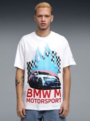 Puma X BMW MMS Vintage Racing M Motorsport T-Shirt White Men’s Size 2XL New $45
