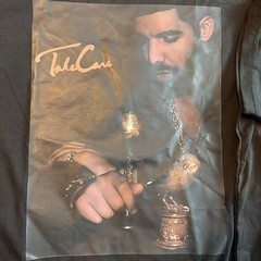Drake Take Care Album Cover T Shirt (2) Bundle Lot Black Mens Size Medium And XL