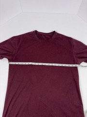 BYLT Premium Basics Men’s T-Shirt Large L Red Basic Crew Split Hem Tee