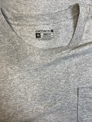Carhartt K87 2XL Loose Fit CT Tractor Back Print Farm Tee Gray Pocket T-Shirt