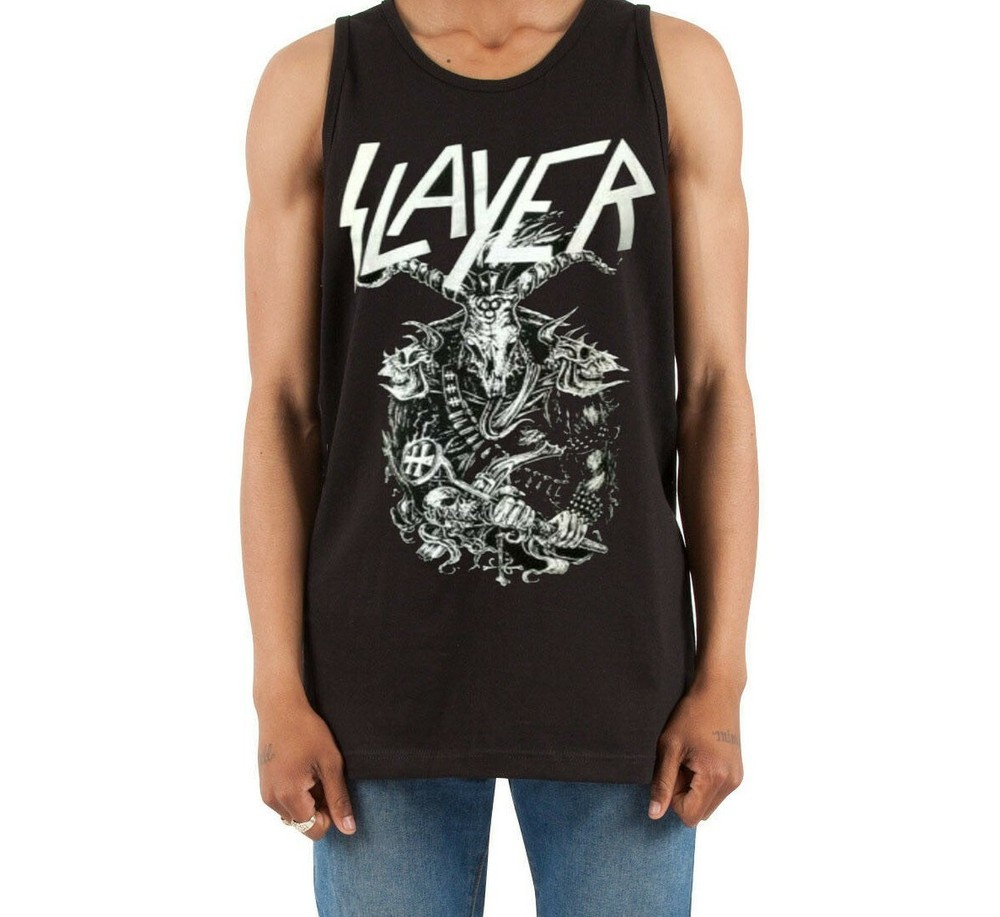 SALYER WARRIOR Heavy Metal Band Black Tank Top