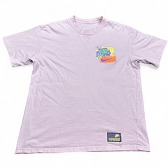 Nike Festival T Shirt Adult Size Medium Pink Big Logo Double Sided Loose Fit