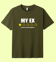 UNISEX MEN WOMENS TEE TSHIRT MY EX PARTNER BOYFRIEND GIRLFRIEND WIFE HUSBAND