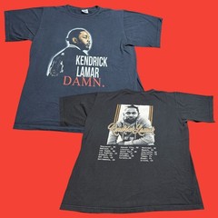 Kendrick Lamar 2017 Damn Tour Men’s Large Rap Black T Shirt Graphic Tee Cotton