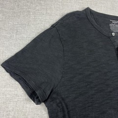 Vince Shirt Mens XL Gray Short Sleeve Henley Tagless Lightweight Cotton Jersey