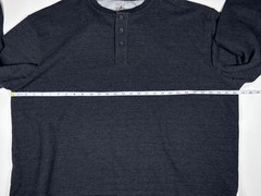 RedHead Thermal Men 2XL Dark Gray Henley Waffle Knit Outdoor Casual Shirt