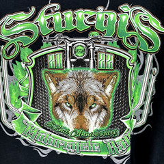 Sturgis Bike Rally 2022 Shirt 3XL Black Double Sided Wolf Graphic 82 Anniversary