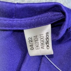 Adidas Mens Creator Tee, Sz Med, Purple/White