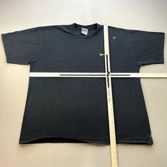 Vintage Nike T-Shirt Mens XXL Black Swoosh Spellout Logo Athletic Sportswear y2k